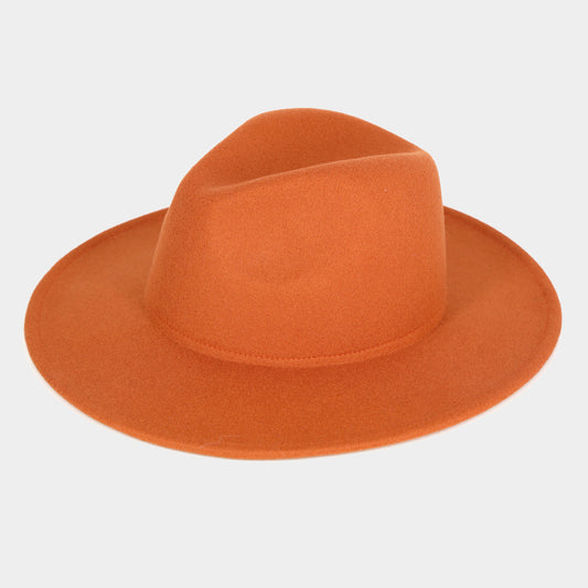 HATEGORY Solid Panama / Fedora Hat