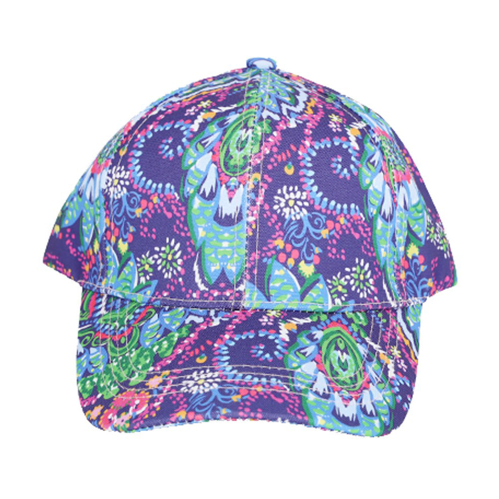 HATEGORY Floral Paisley Patterned Baseball Cap