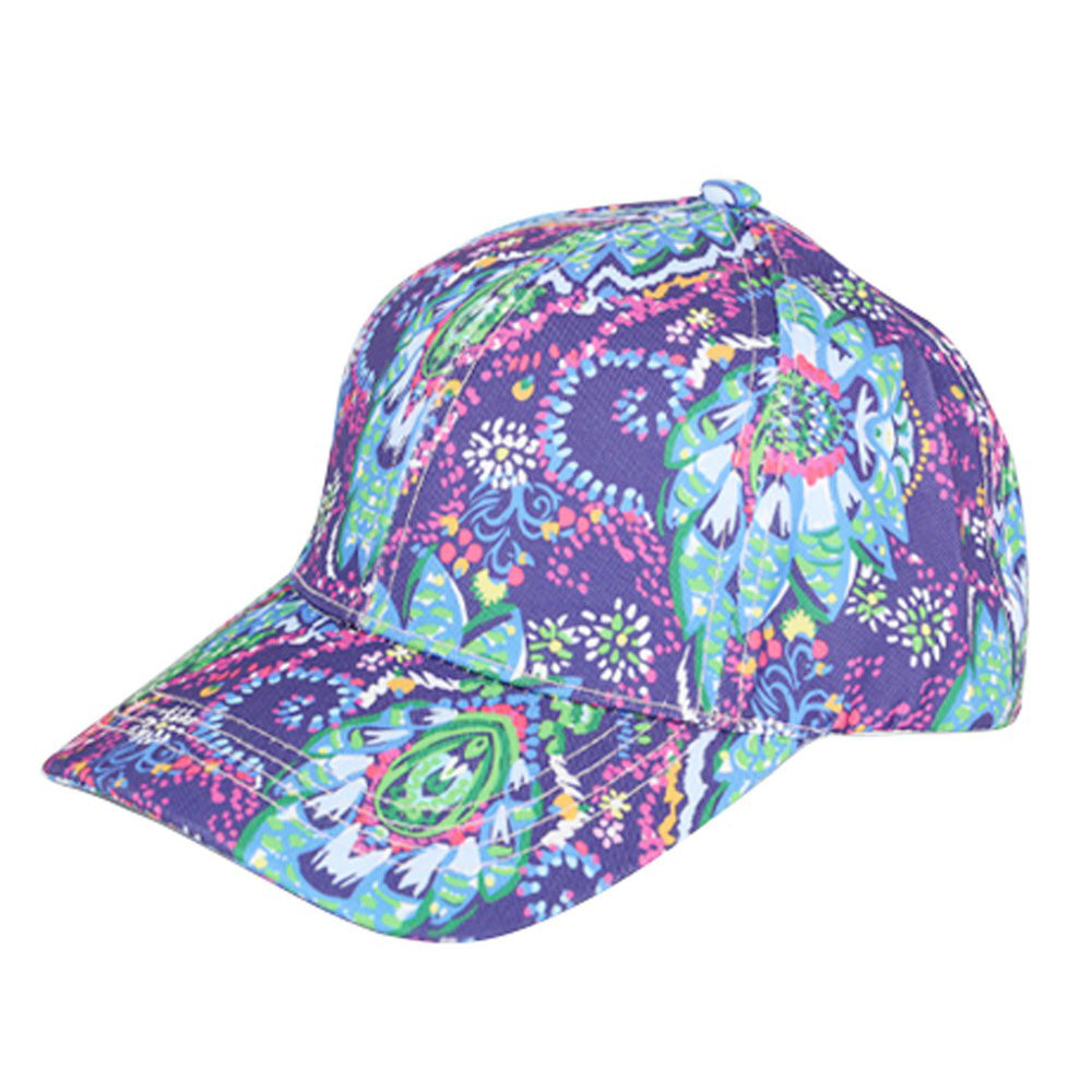 HATEGORY Floral Paisley Patterned Baseball Cap