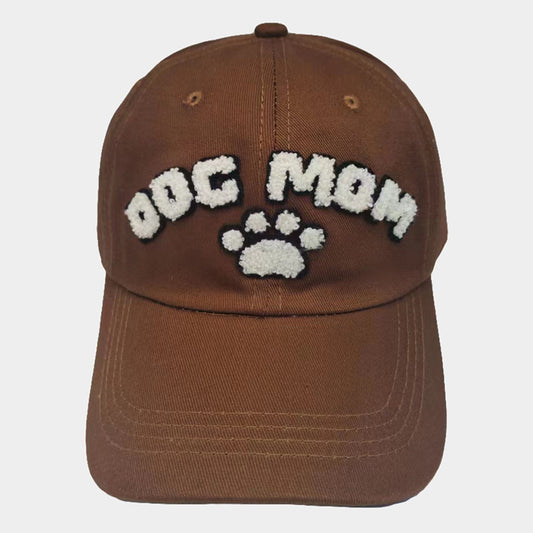 HATEGORY Dog Mom Message Paw Pointed Baseball Cap