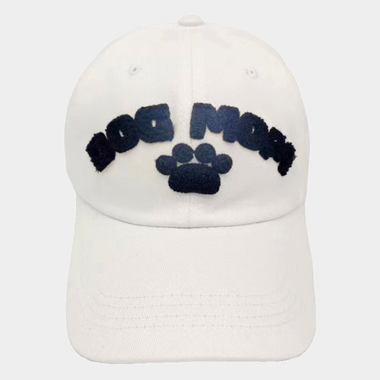HATEGORY Dog Mom Message Paw Pointed Baseball Cap