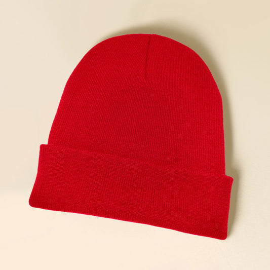 HATEGORY Solid Knit Beanie Hat