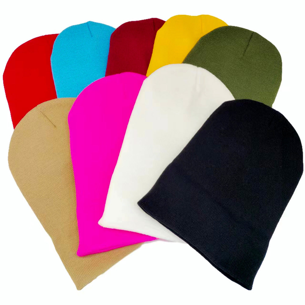 HATEGORY Solid Knit Beanie Hat