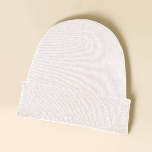 HATEGORY Solid Knit Beanie Hat