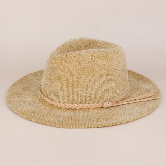 HATEGORY Solid Knit Panama Hat
