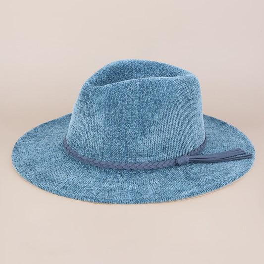 HATEGORY Solid Knit Panama Hat