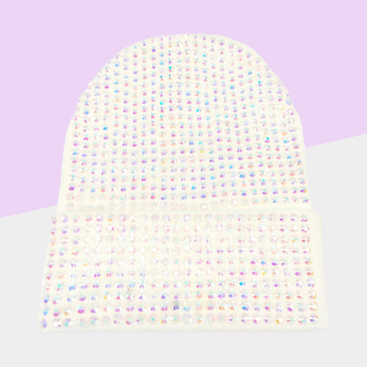 HATEGORY Studded Solid Knit Beanie Hat