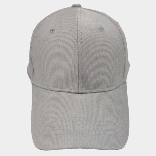 HATEGORY Solid Corduroy Baseball Cap