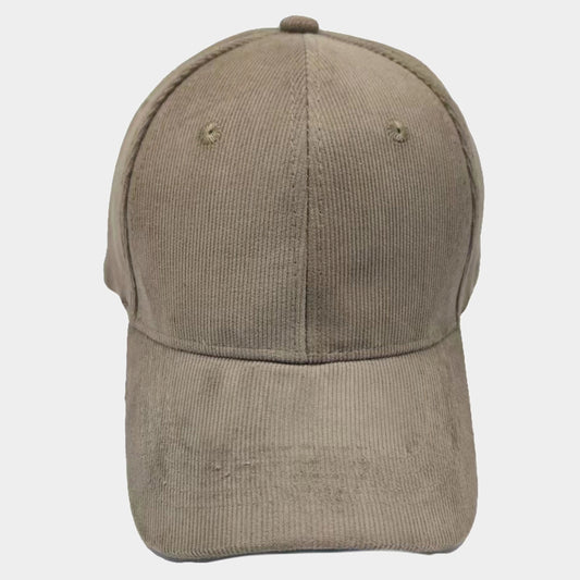 HATEGORY Solid Corduroy Baseball Cap