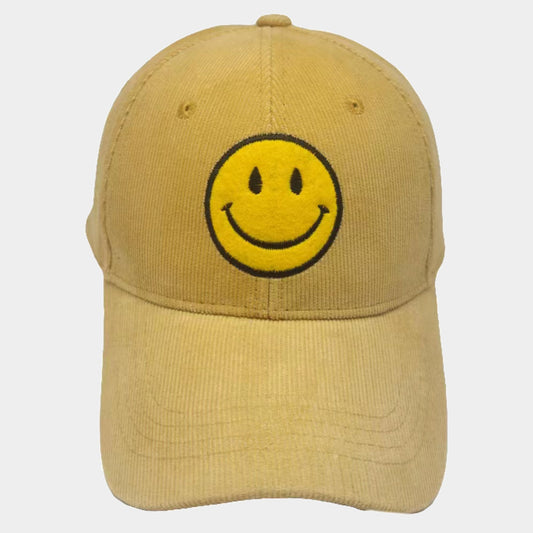 HATEGORY Smile Pointed Corduroy Baseball Cap