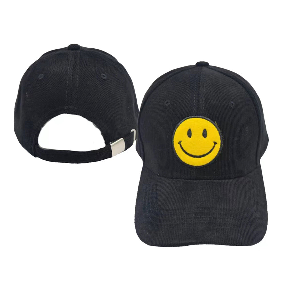 HATEGORY Smile Pointed Corduroy Baseball Cap