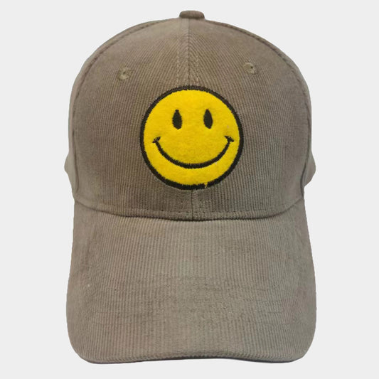 HATEGORY Smile Pointed Corduroy Baseball Cap
