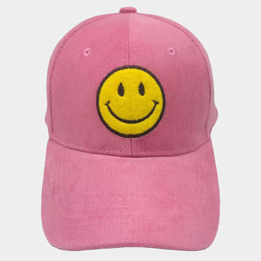 HATEGORY Smile Pointed Corduroy Baseball Cap