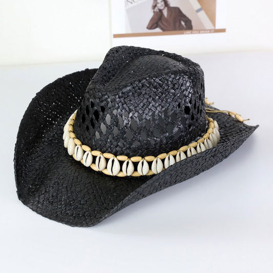 HATEGORY Seashells Band Cowboy Cowgirl Handmade Hat