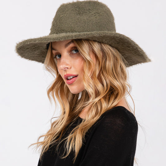 HATEGORY Fuzzy Fedora Hat
