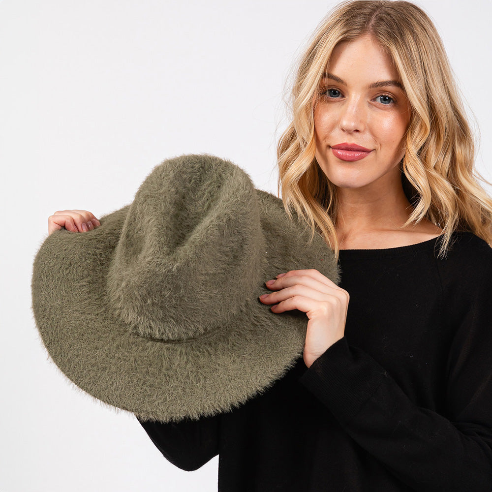 HATEGORY Fuzzy Fedora Hat