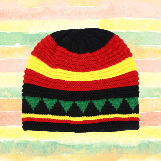 HATEGORY Rasta Inspired Knit Beanie