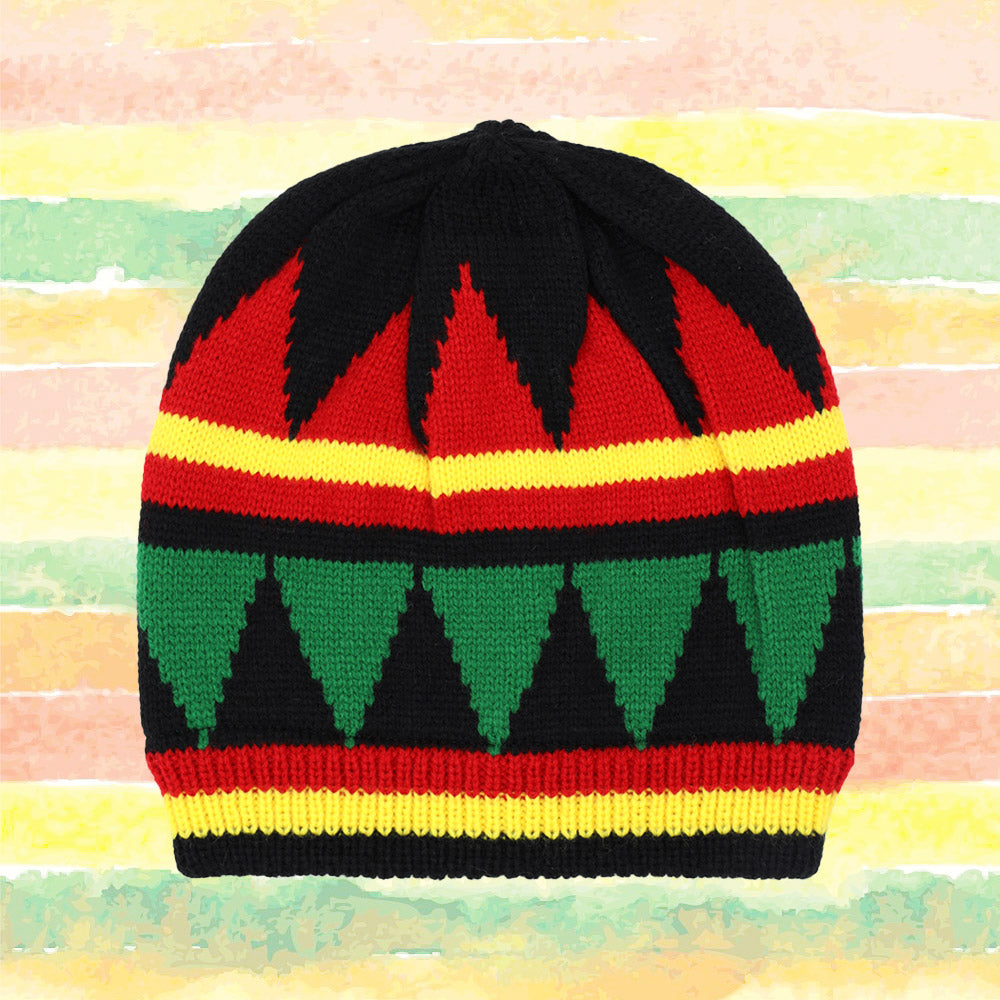 HATEGORY Rasta Inspired Knit Beanie