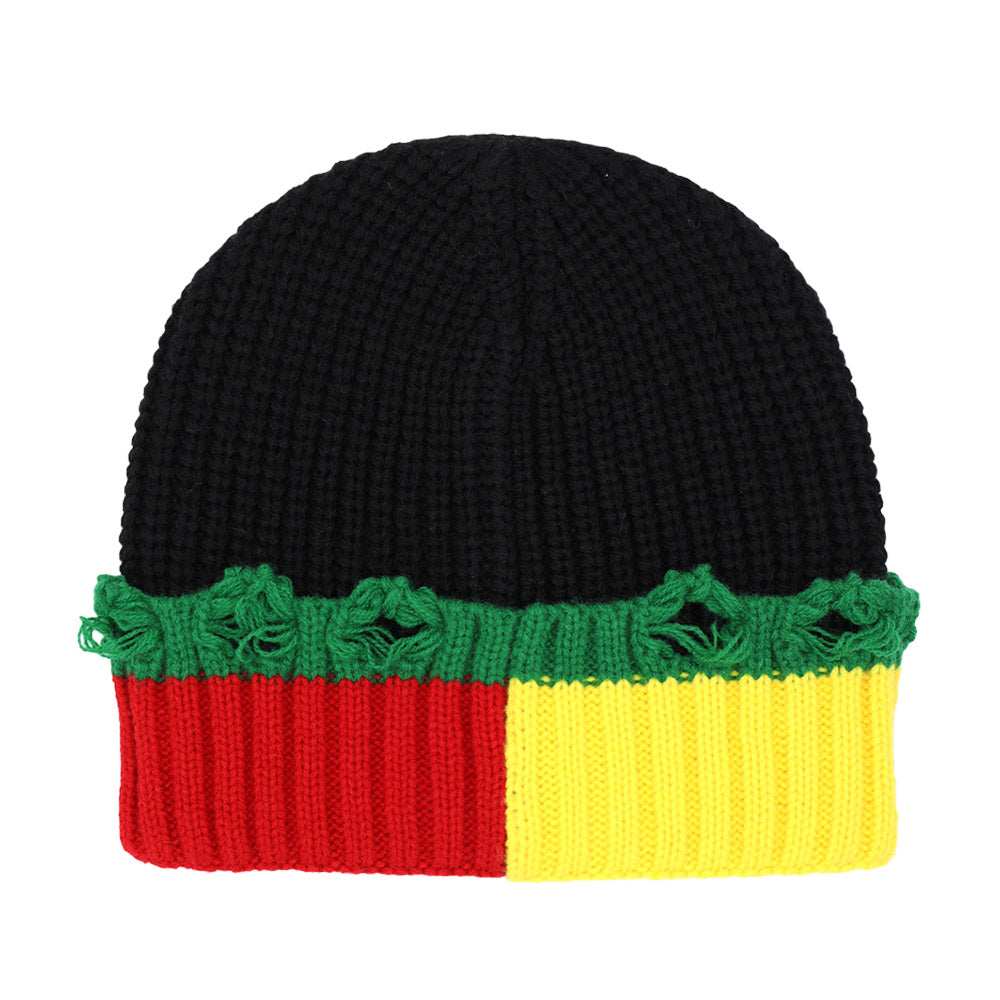 HATEGORY Rasta Inspired Knit Beanie