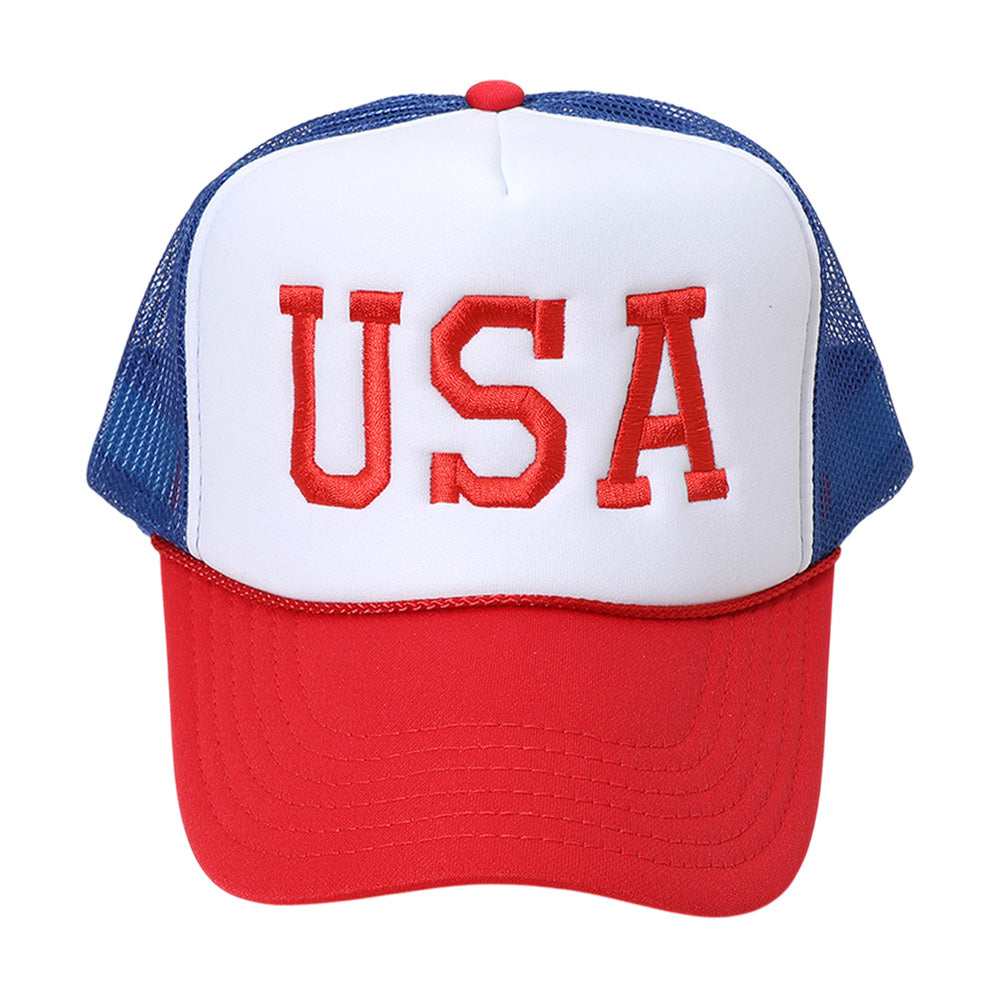HATEGORY USA Embroidered Mesh Back Trucker Cap