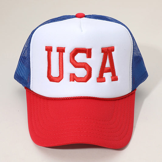 HATEGORY USA Embroidered Mesh Back Trucker Cap