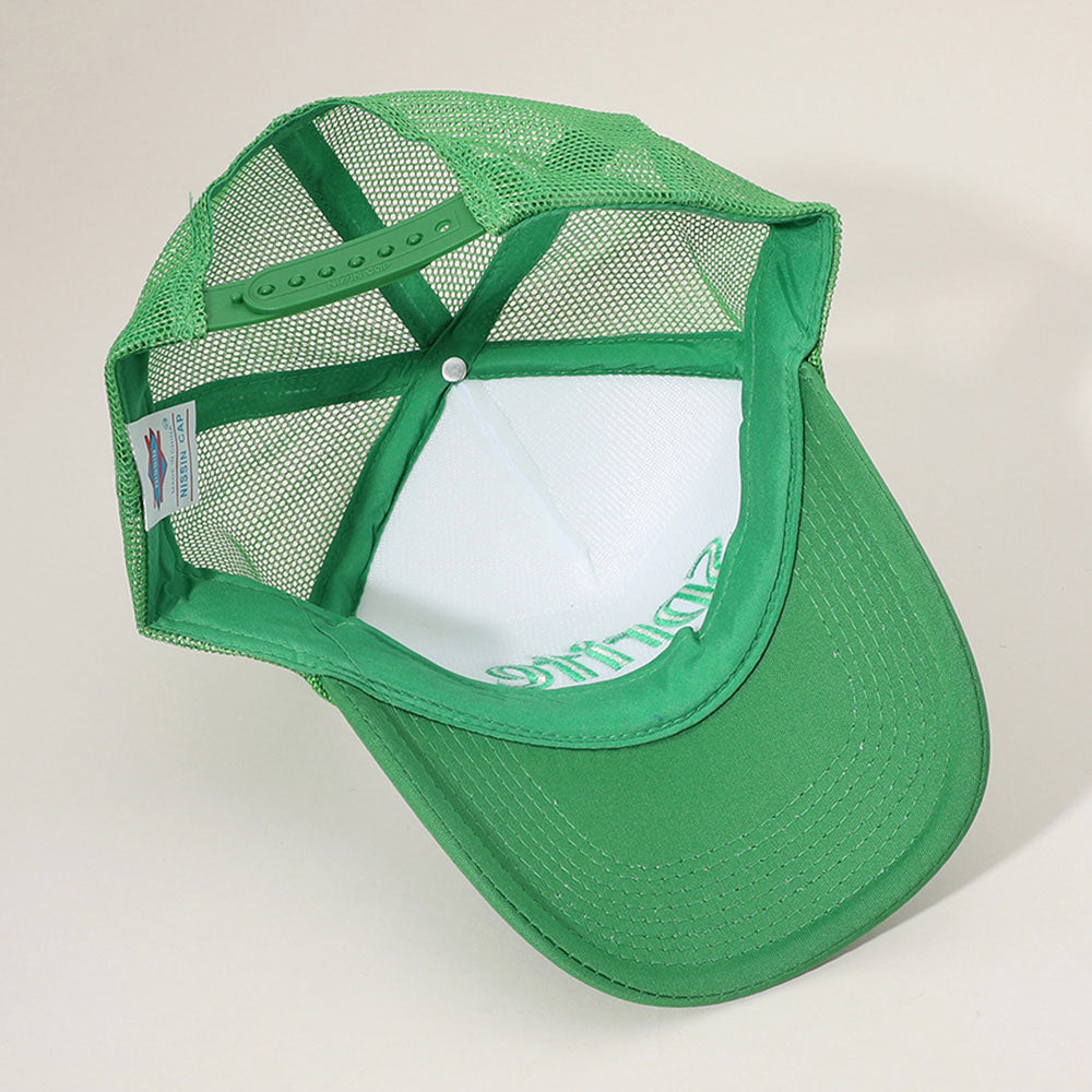 HATEGORY SPRITE Message Embroidered Mesh Back Trucker Cap