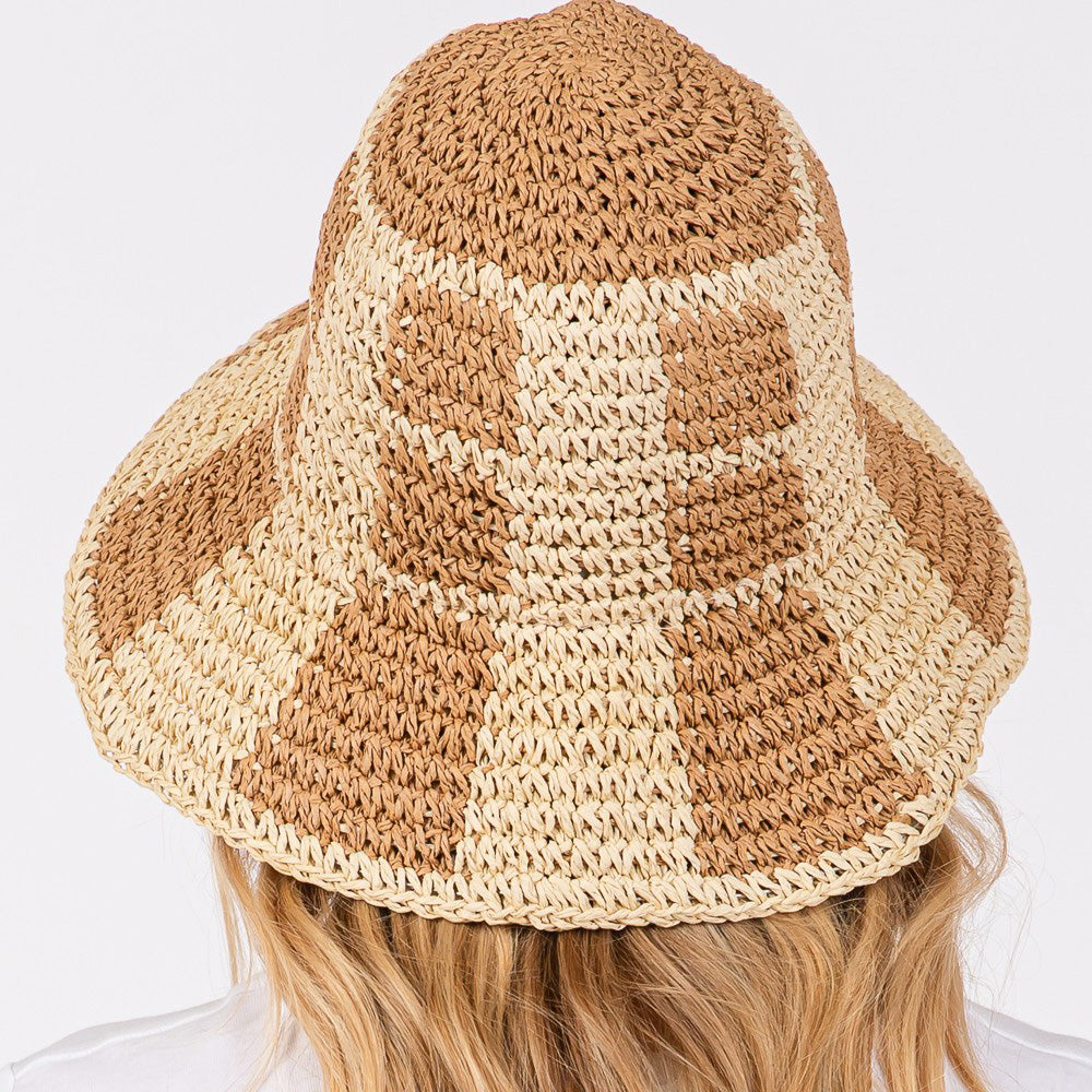 HATEGORY Color Blocked Two Tone Bucket Hat