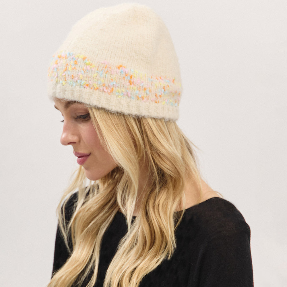HATEGORY Confetti Solid Winter Beanie Hat