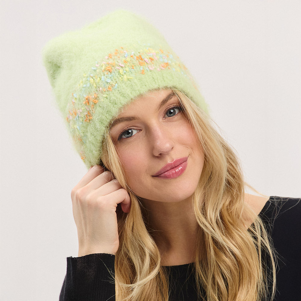 HATEGORY Confetti Solid Winter Beanie Hat