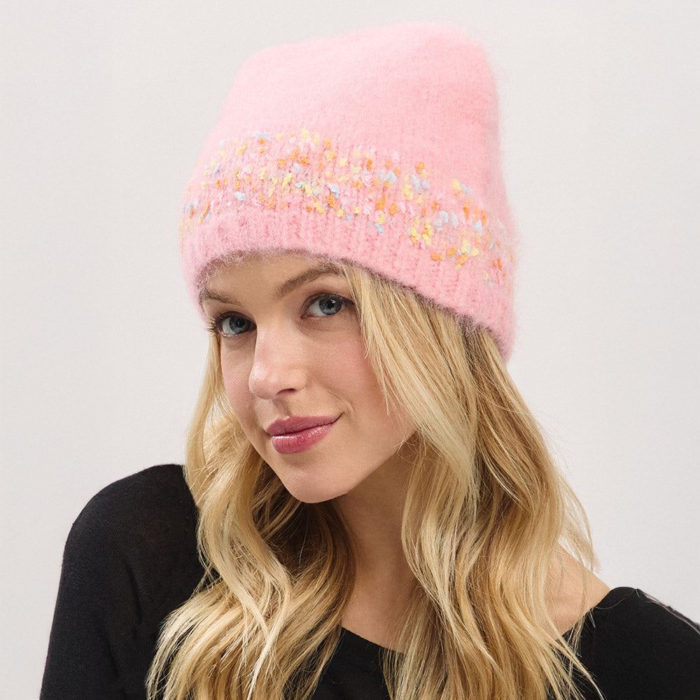 HATEGORY Confetti Solid Winter Beanie Hat