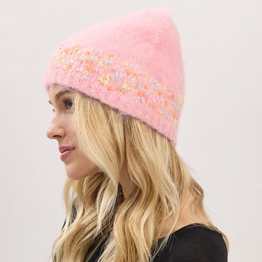 HATEGORY Confetti Solid Winter Beanie Hat