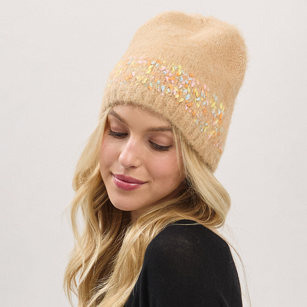 HATEGORY Confetti Solid Winter Beanie Hat