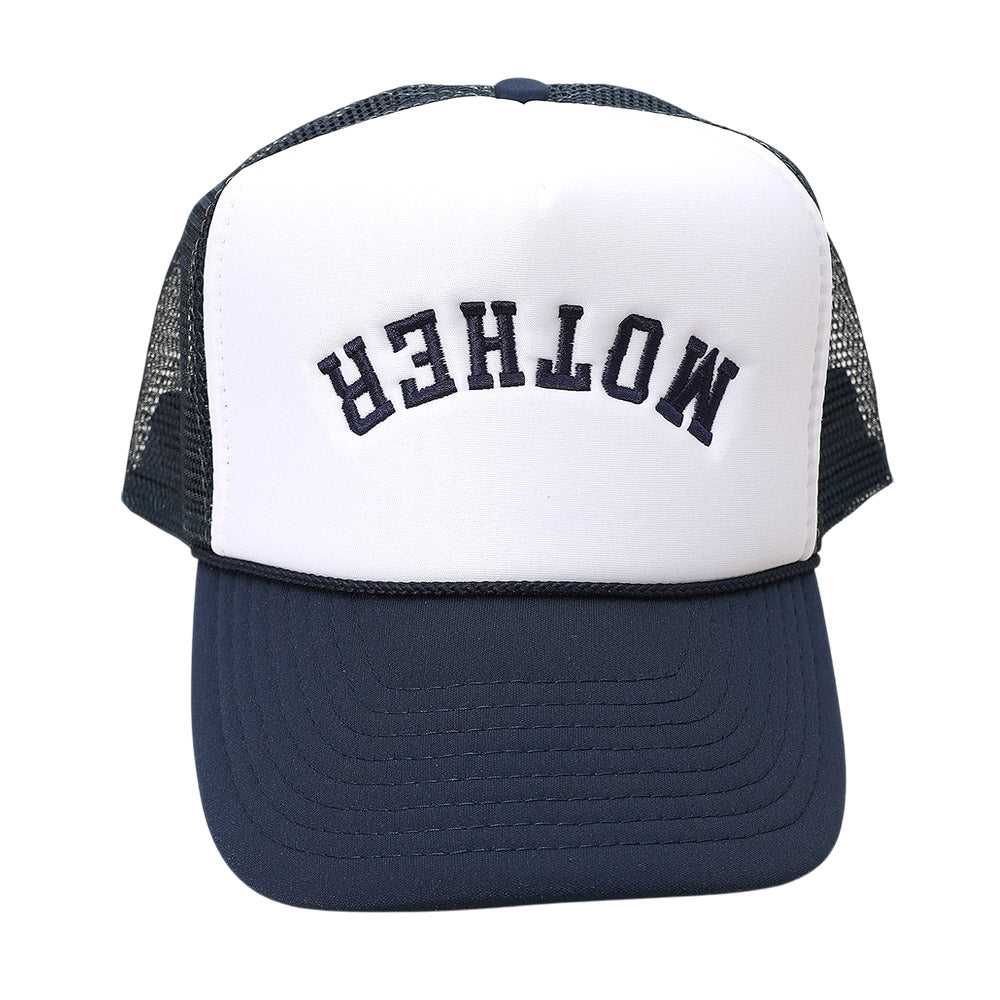 HATEGORY Upside Down MOTHER Embroidered Mesh Back Trucker Hat