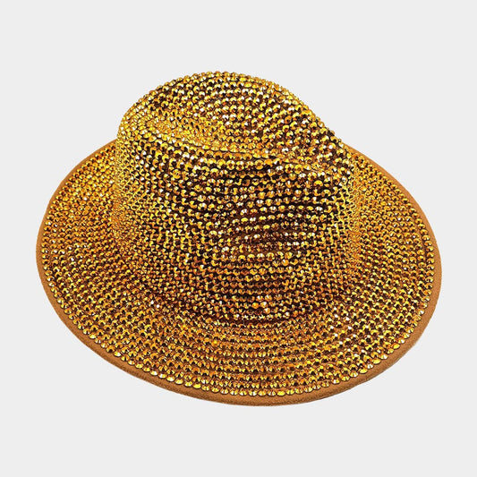 HATEGORY Bling Studded Panama Hat