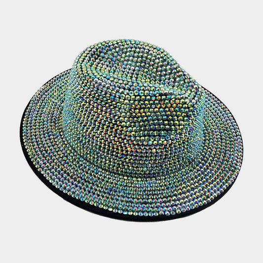 HATEGORY Bling Studded Panama Hat