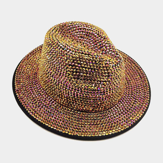 HATEGORY Bling Studded Panama Hat