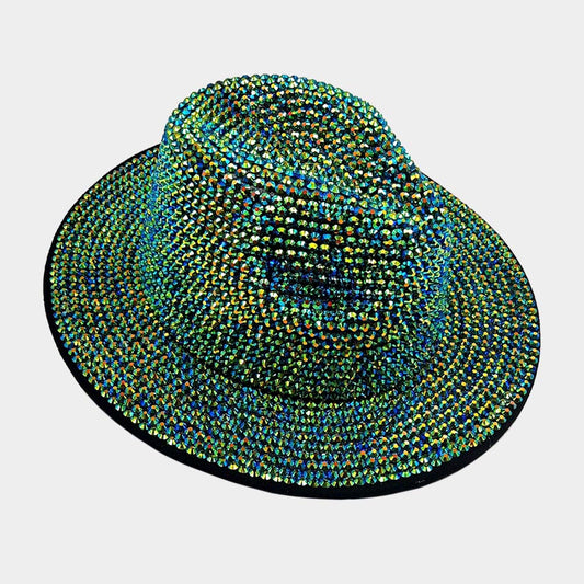 HATEGORY Bling Studded Panama Hat