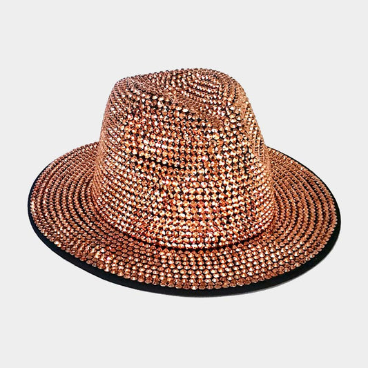 HATEGORY Bling Studded Panama Hat
