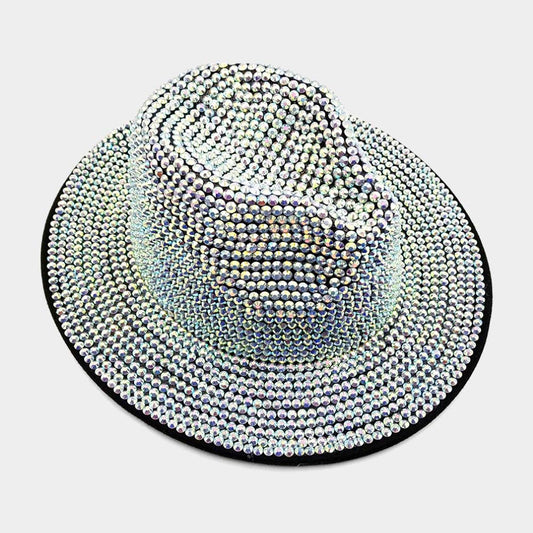 HATEGORY Bling Studded Panama Hat