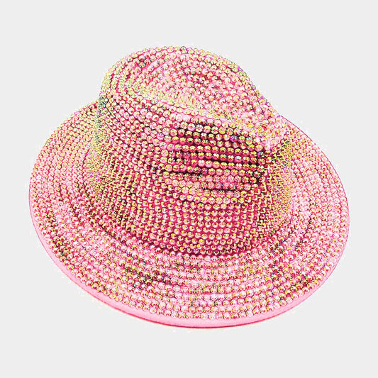 HATEGORY Bling Studded Panama Hat