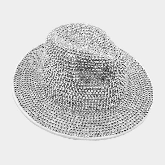 HATEGORY Bling Studded Panama Hat