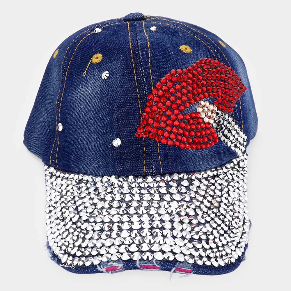 HATEGORY Bling Lips Baseball Cap