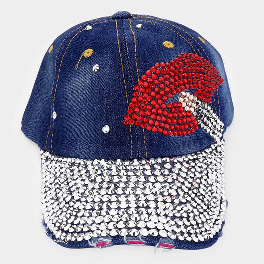 HATEGORY Bling Lips Baseball Cap