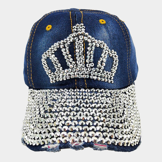 HATEGORY Bling Crown Baseball Cap