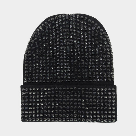 HATEGORY Bling Studded Beanie Hat