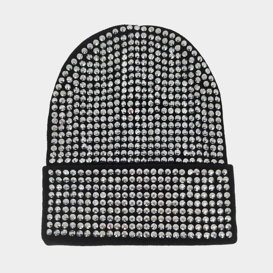 HATEGORY Bling Studded Beanie Hat