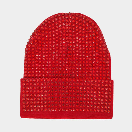 HATEGORY Bling Studded Beanie Hat