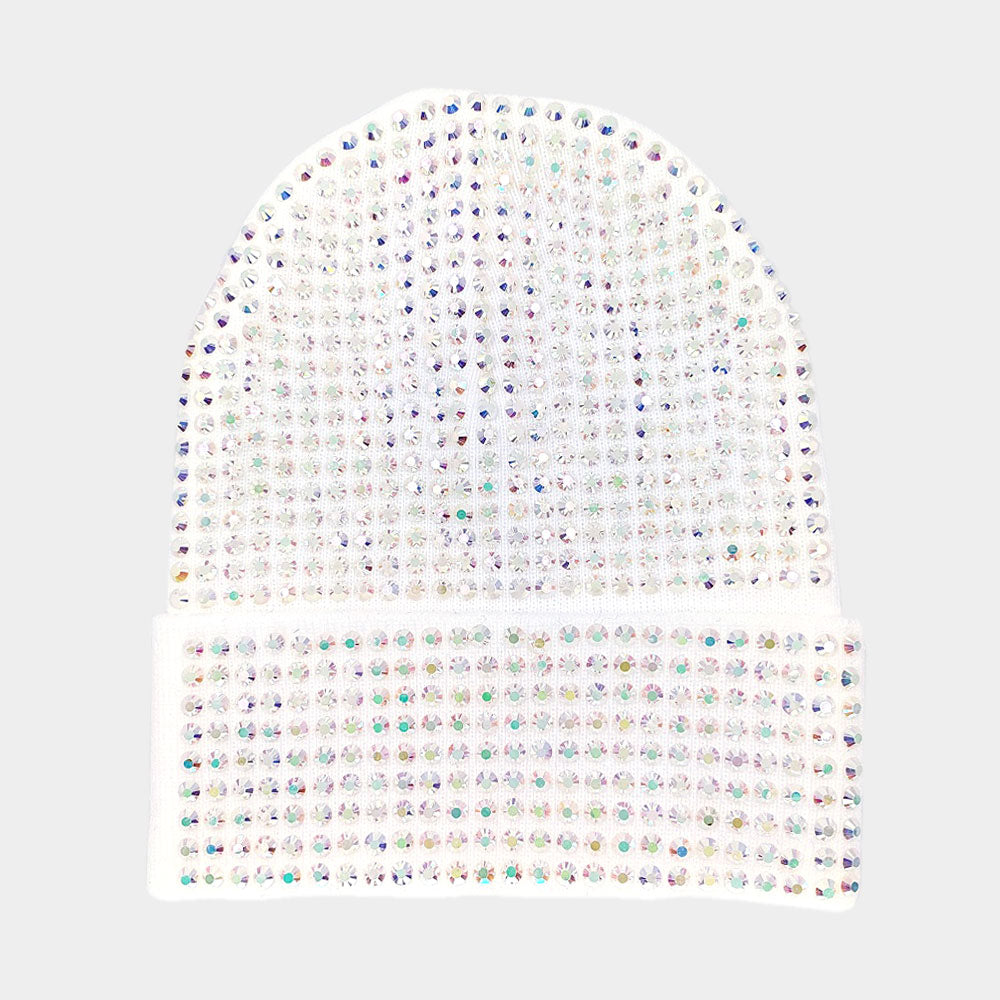 HATEGORY Bling Studded Beanie Hat