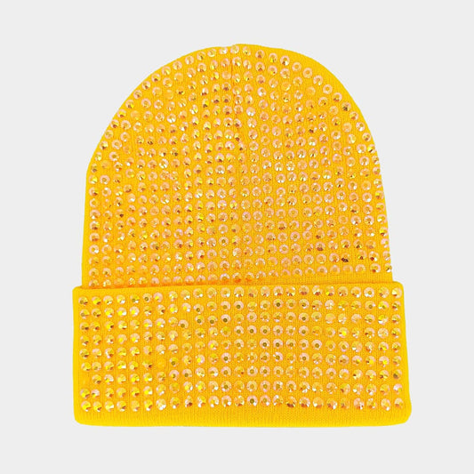 HATEGORY Bling Studded Beanie Hat