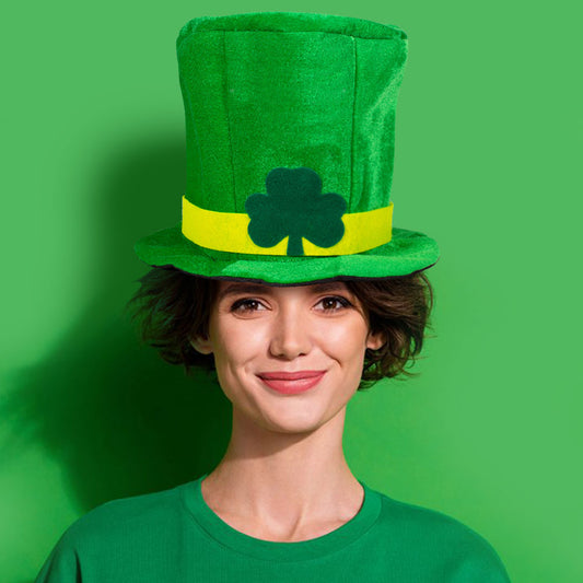 HATEGORY St. Patrick's Day Shamrock Clover Pointed Hat